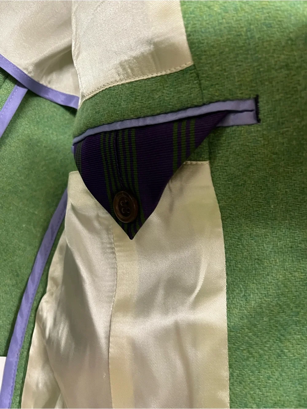 NWT Y2K J Crew Robert Noble Green Wool Academia Twee Blazer Jacket 0